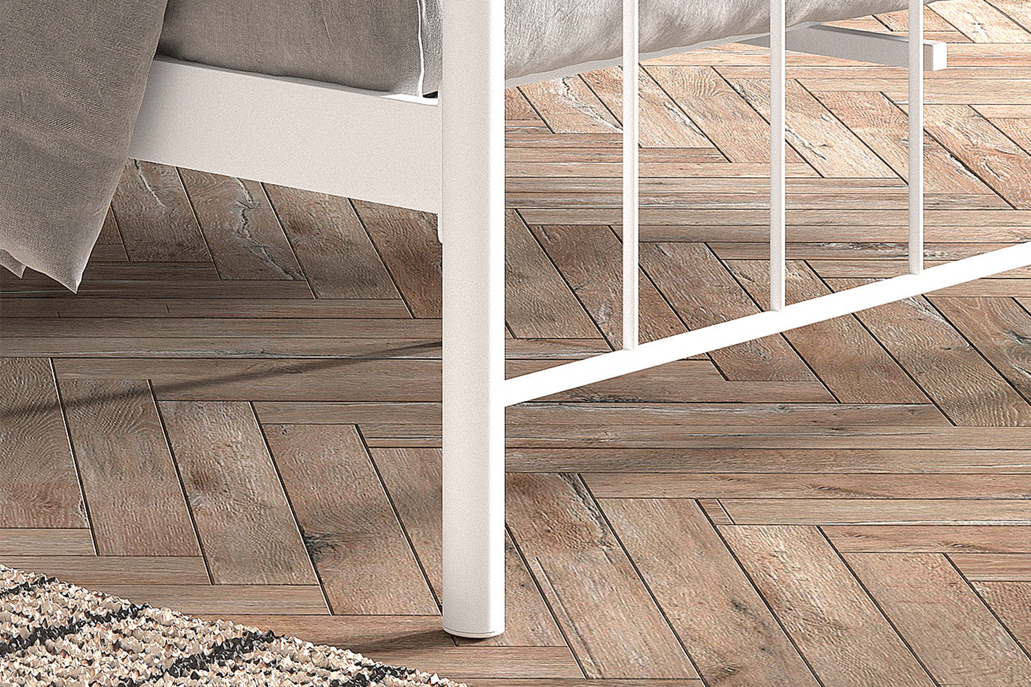 Bed Sandra 140/160x200 met lattenbodem Wit