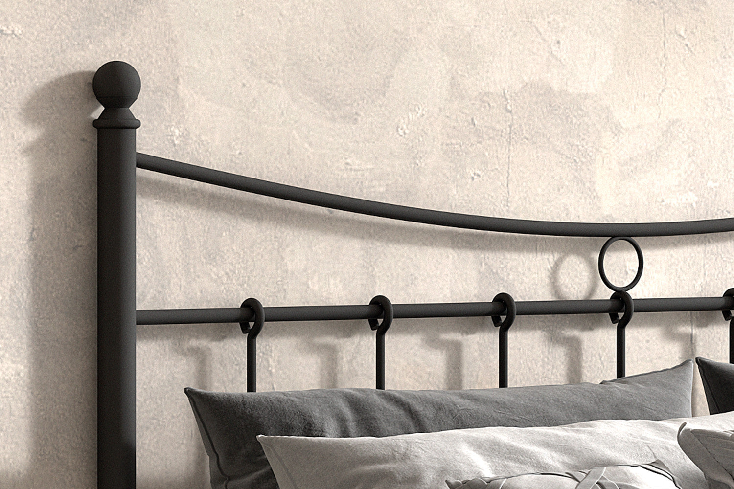 Bed Sandra 140/160x200 met lattenbodem Zwart