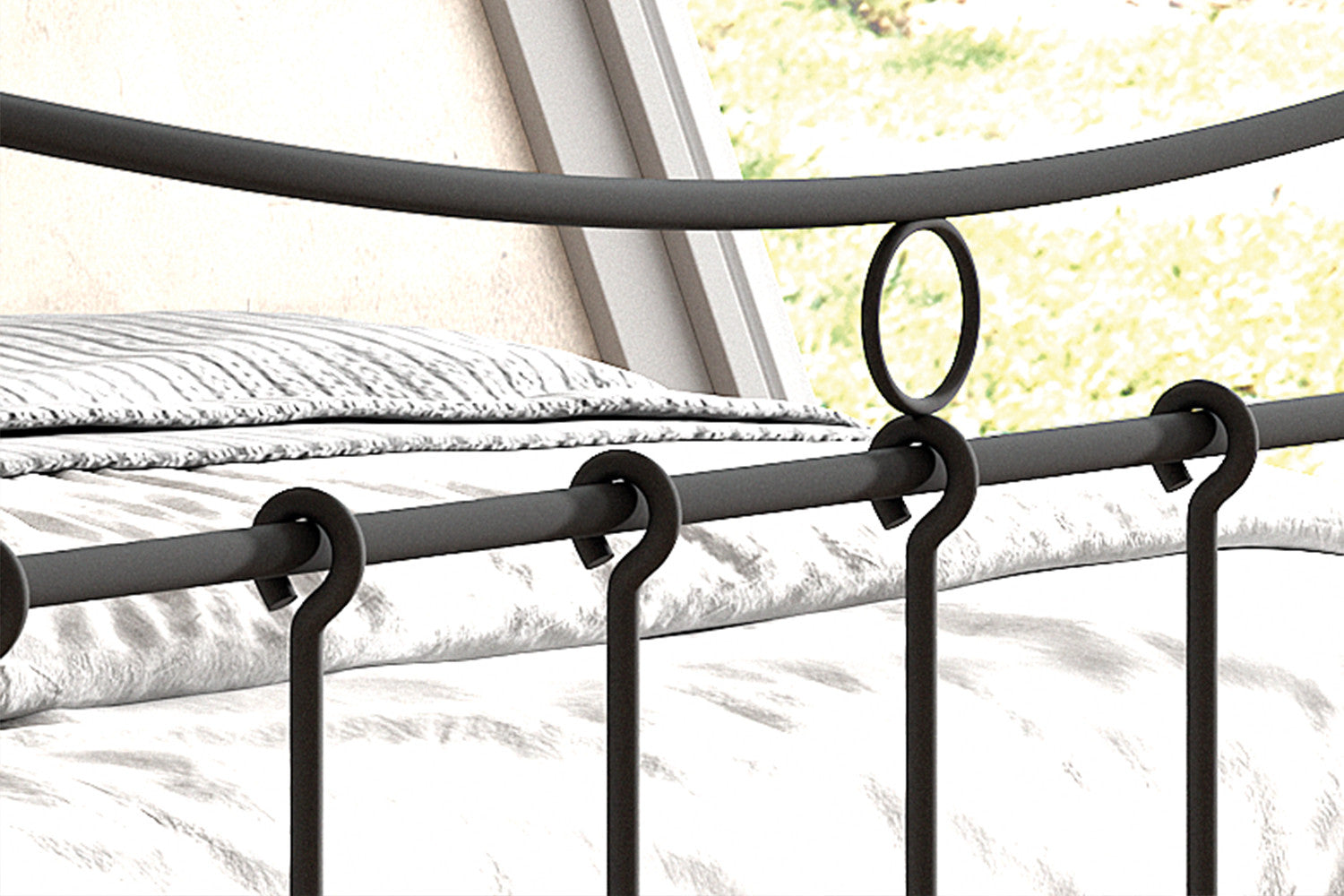 Bed Sandra 140/160x200 met lattenbodem Zwart