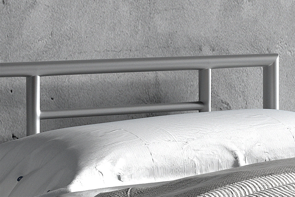 Bed Silka 90x200 met lattenbodem Grijs