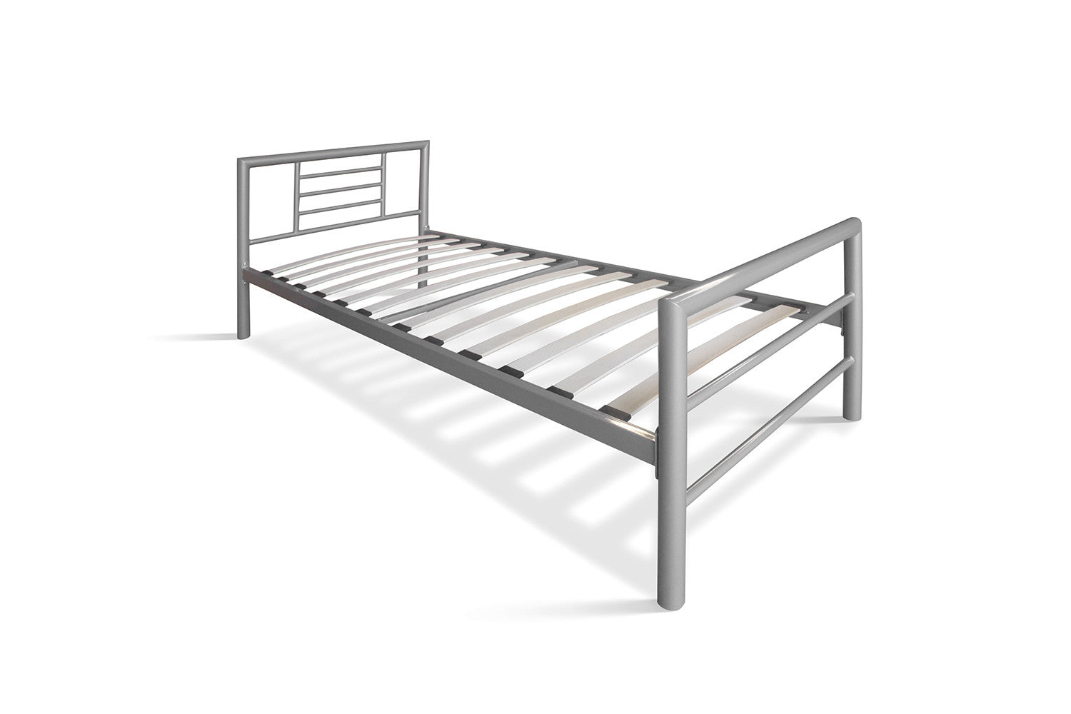 Bed Silka 90x200 met lattenbodem Grijs