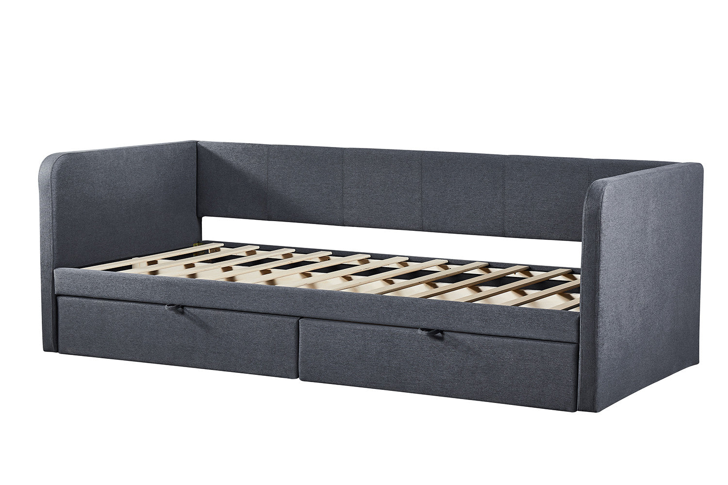 Bed Pamina 90x200 met lattenbodem Grijs
