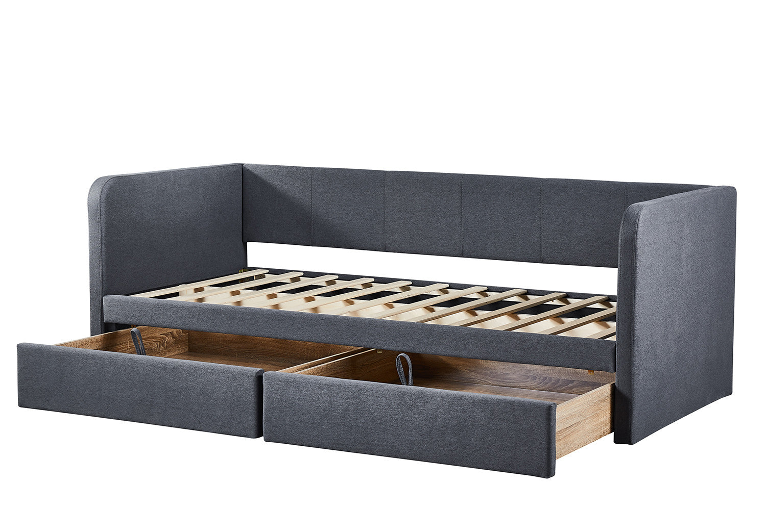 Bed Pamina 90x200 met lattenbodem Grijs