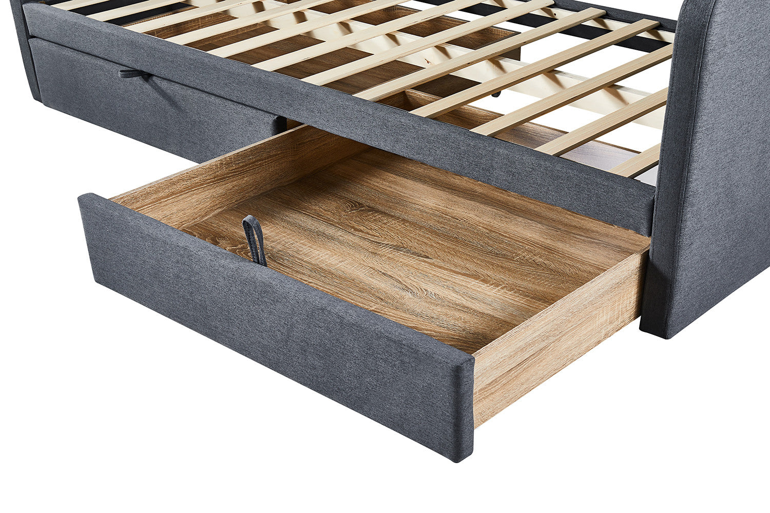 Bed Pamina 90x200 met lattenbodem Grijs