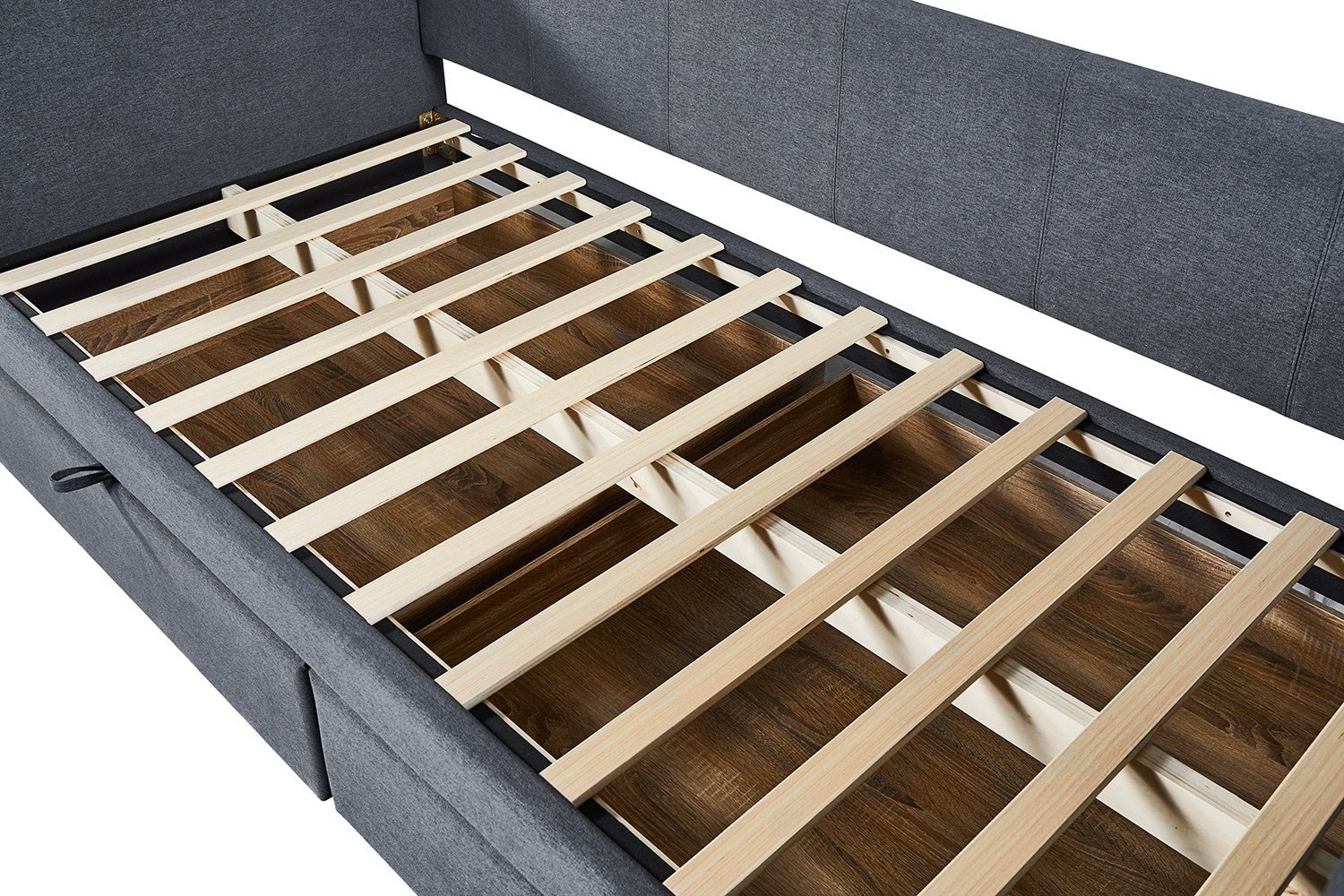 Bed Pamina 90x200 met lattenbodem Grijs