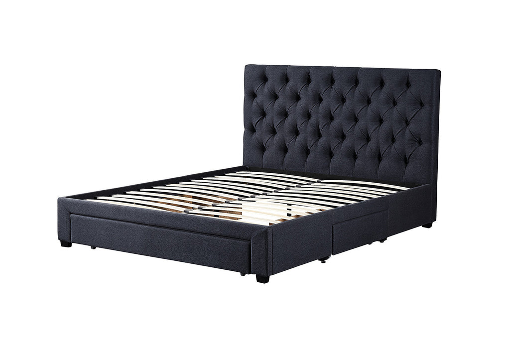 Bed Sander 160x200 met lattenbodem Grijs