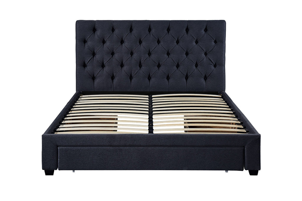 Bed Sander 160x200 met lattenbodem Grijs