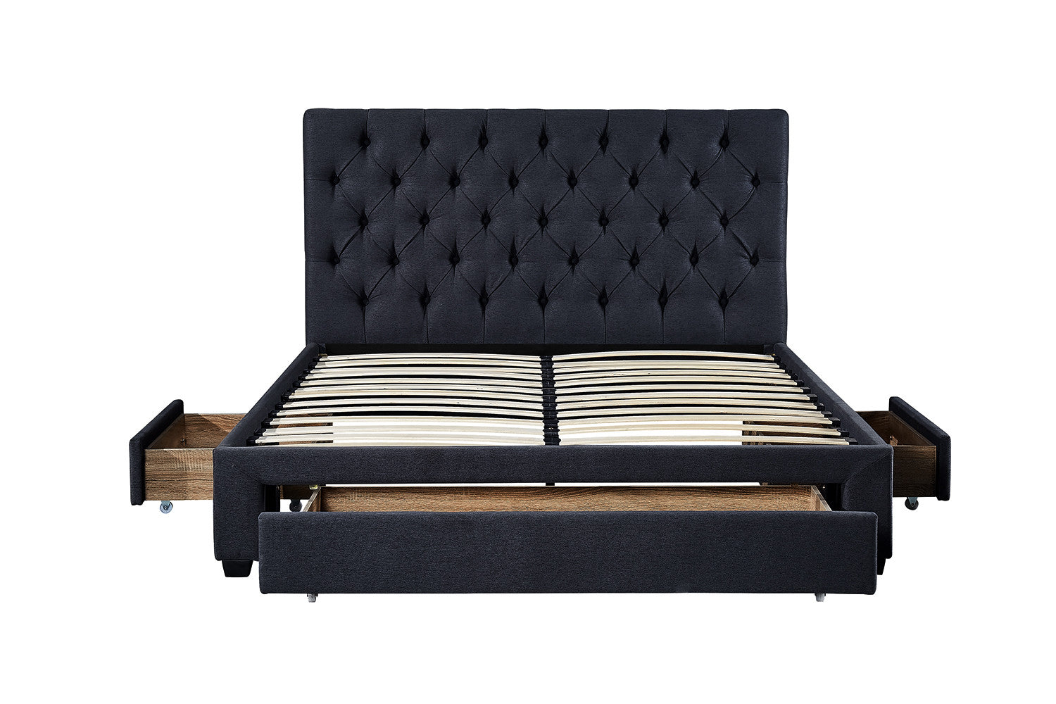 Bed Sander 160x200 met lattenbodem Grijs