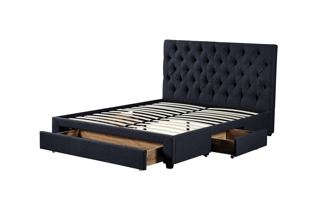 Bed Sander 160x200 met lattenbodem Grijs