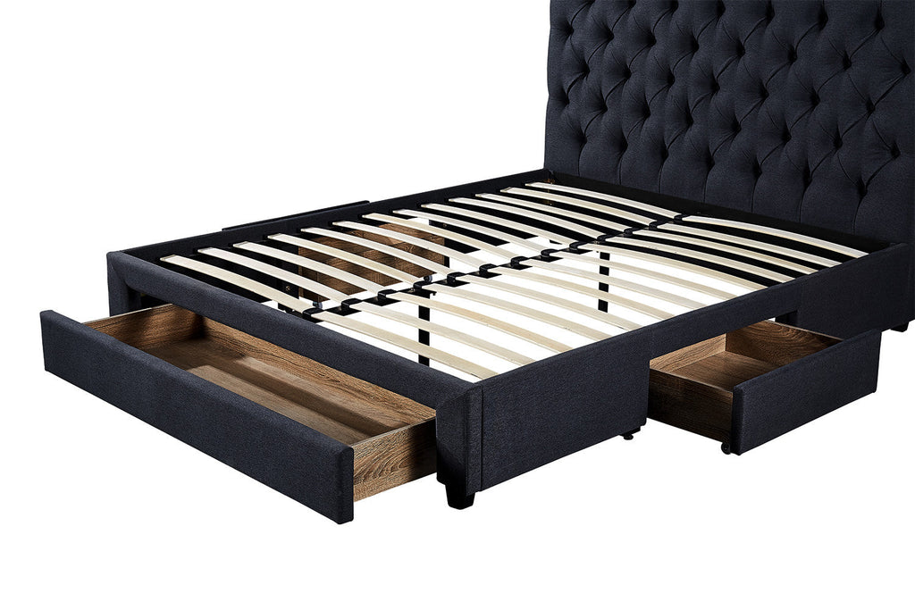 Bed Sander 160x200 met lattenbodem Grijs