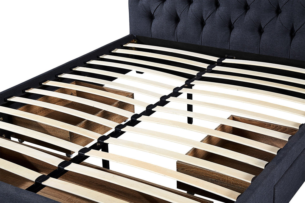 Bed Sander 160x200 met lattenbodem Grijs