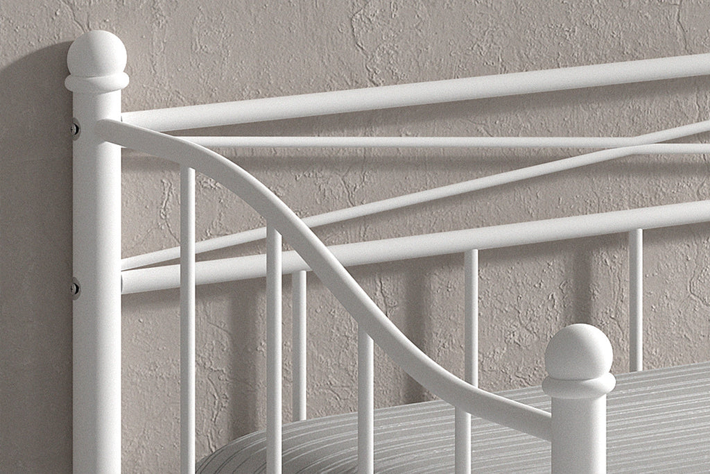 Bed Simone 90x200 met lattenbodem Wit