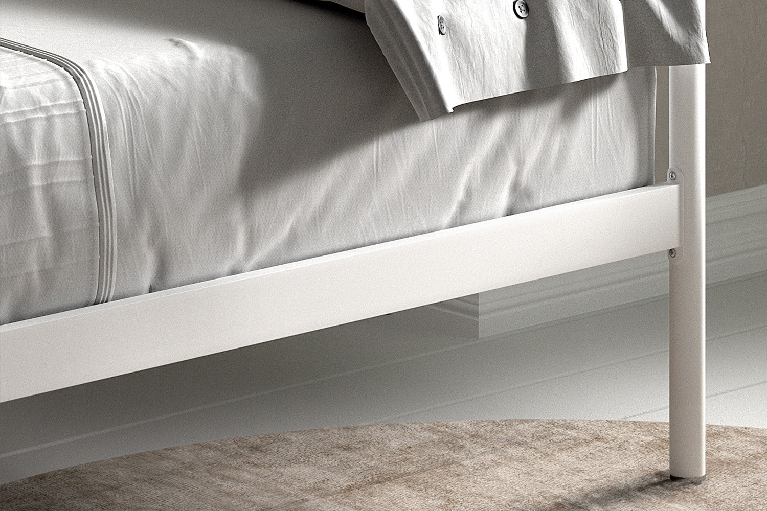 Bed Simone 90x200 met lattenbodem Wit