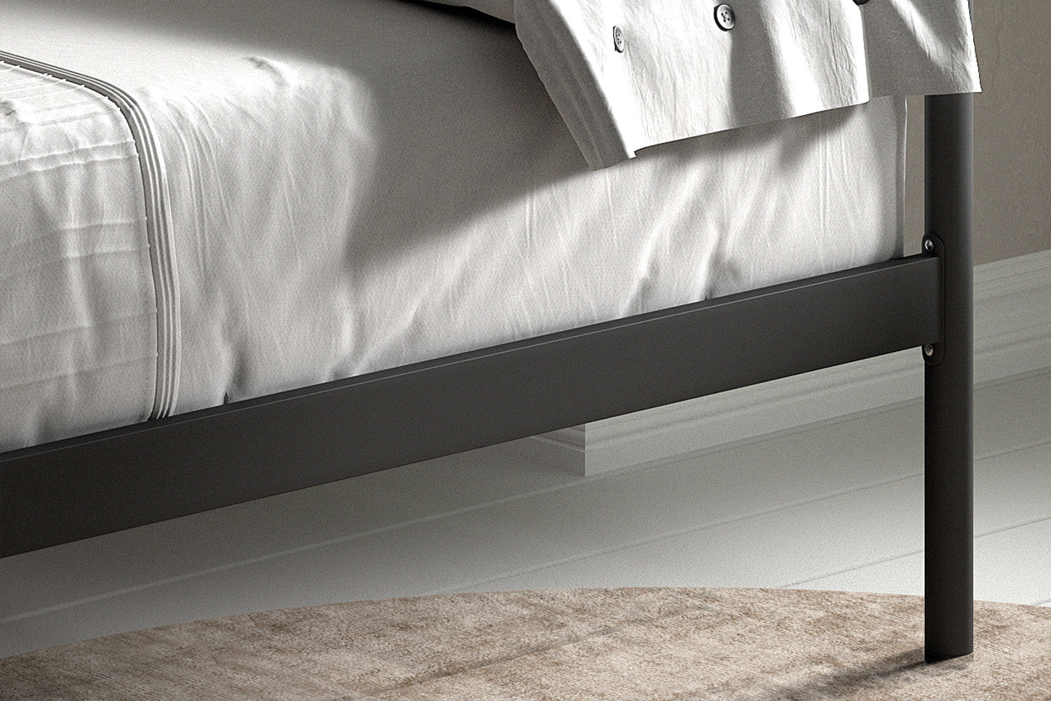 Bed Simone 90x200 met lattenbodem Zwart