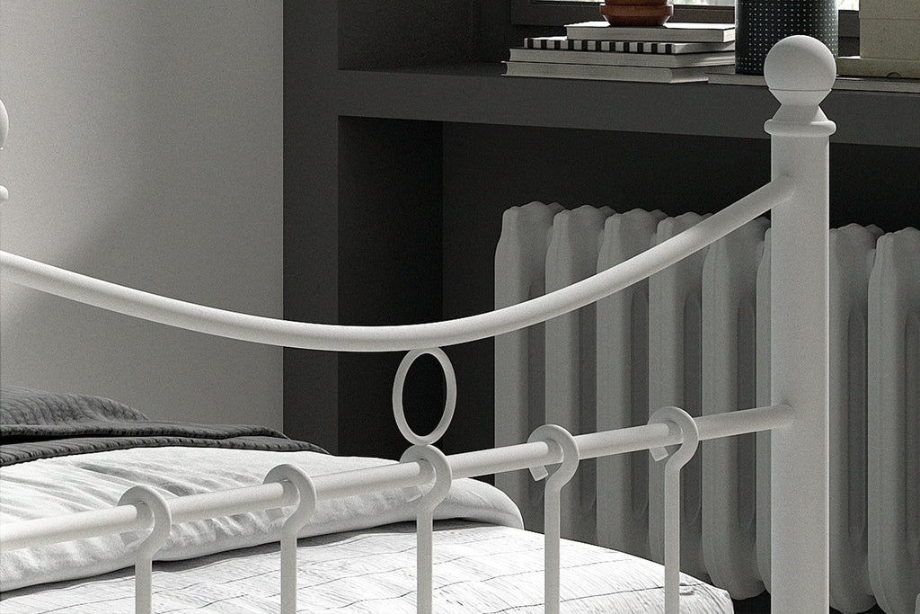 Bed Sandra 90x200 met lattenbodem Wit