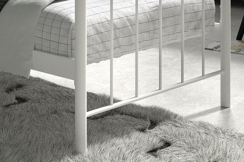 Bed Sandra 90x200 met lattenbodem Wit