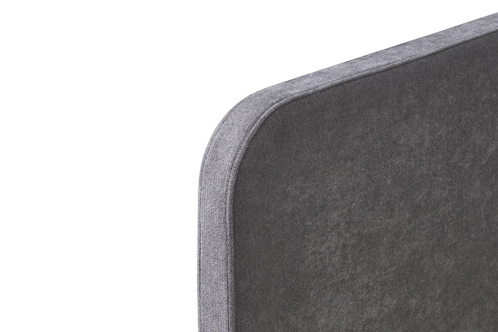 Bed Pamina 90x200 met lattenbodem Stof Grijs