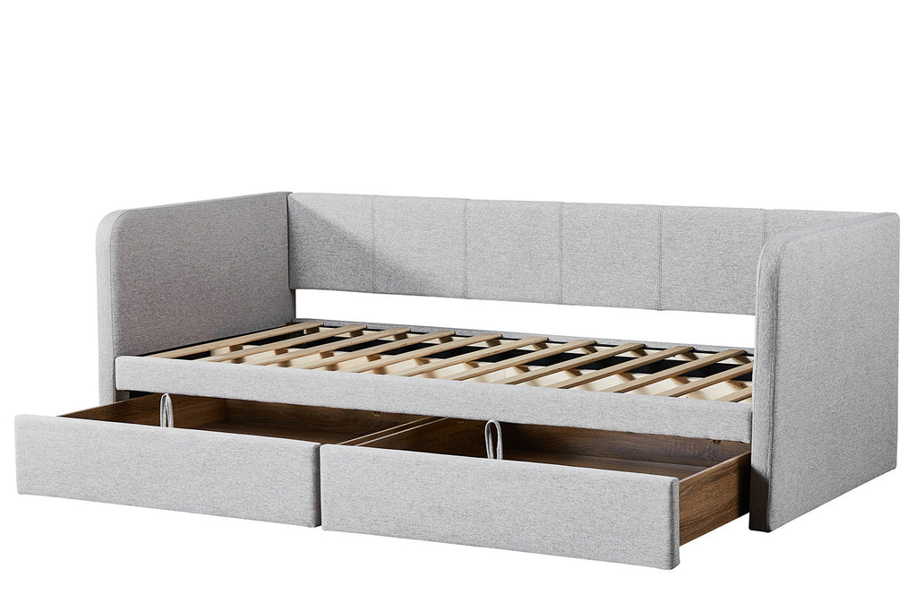 Bed Pamina 90x200 met lattenbodem Beige