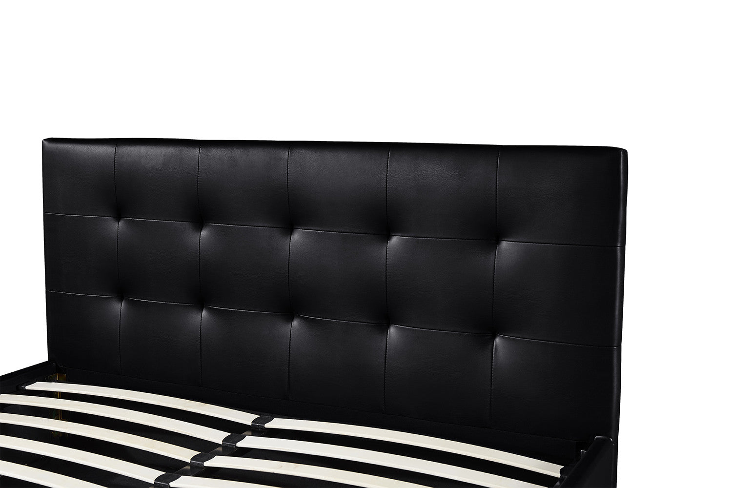 Bed met koffer Pimera 160x200 met lattenbodem PU Zwart