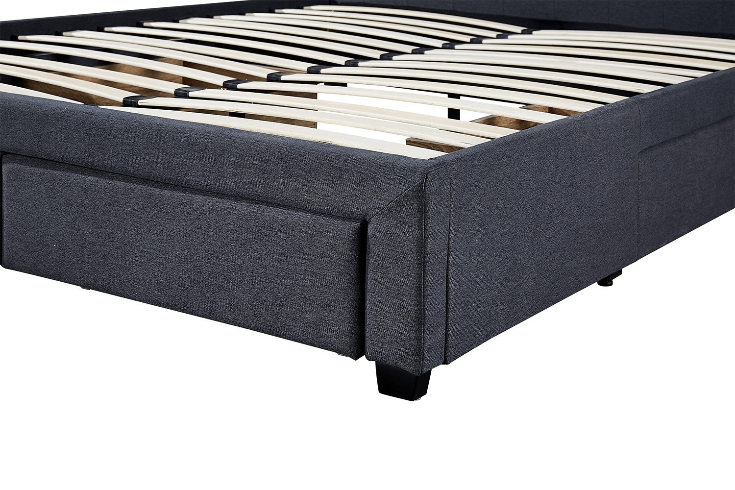 Bed Maurits 160x200 met lattenbodem Grijs