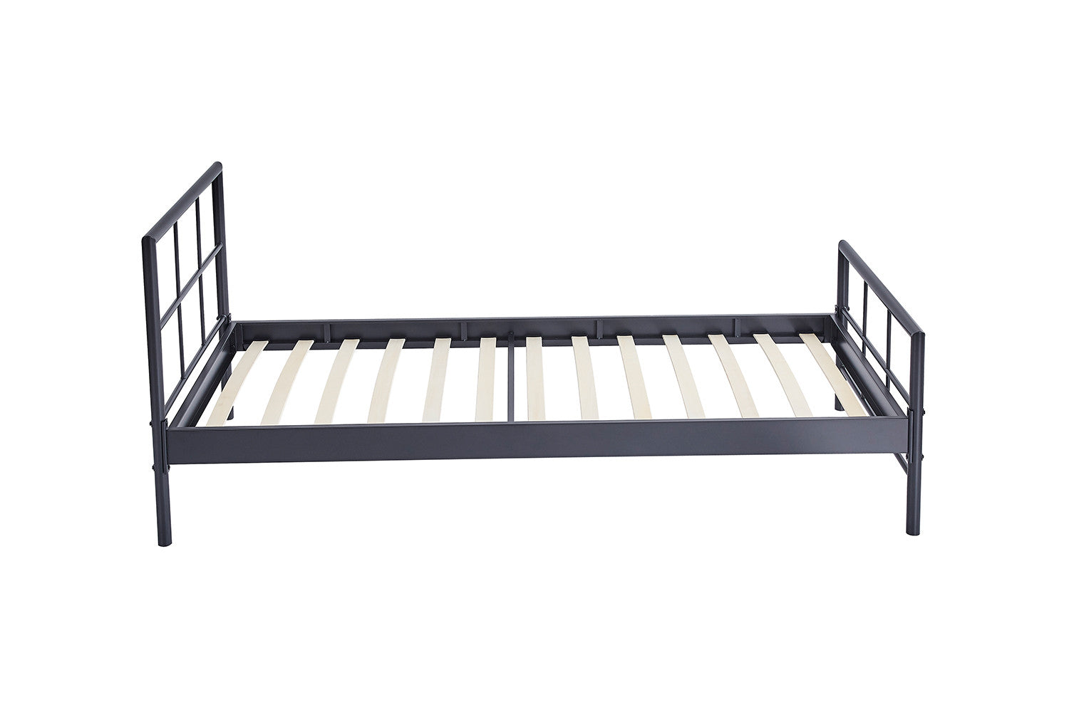 Bed Derek 90x200 Metaal Donkergrijs