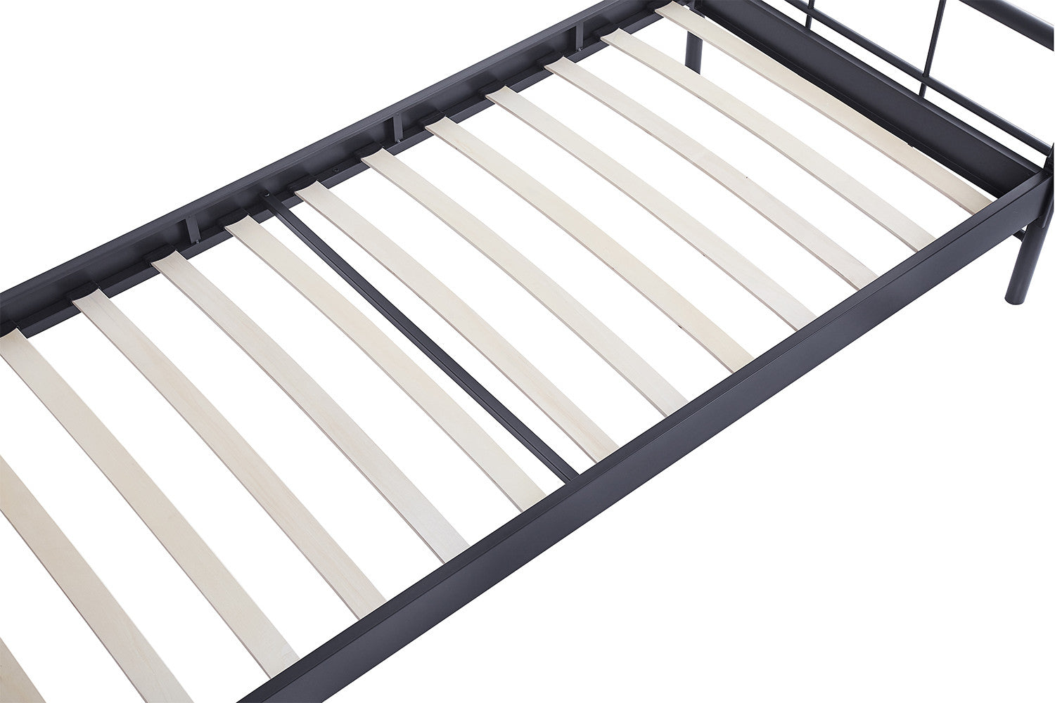 Bed Derek 90x200 Metaal Donkergrijs
