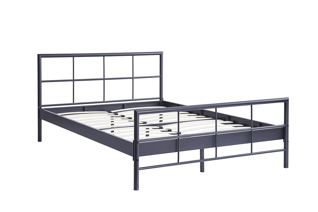 Bed Derek 140/160x200 Metaal Donkergrijs