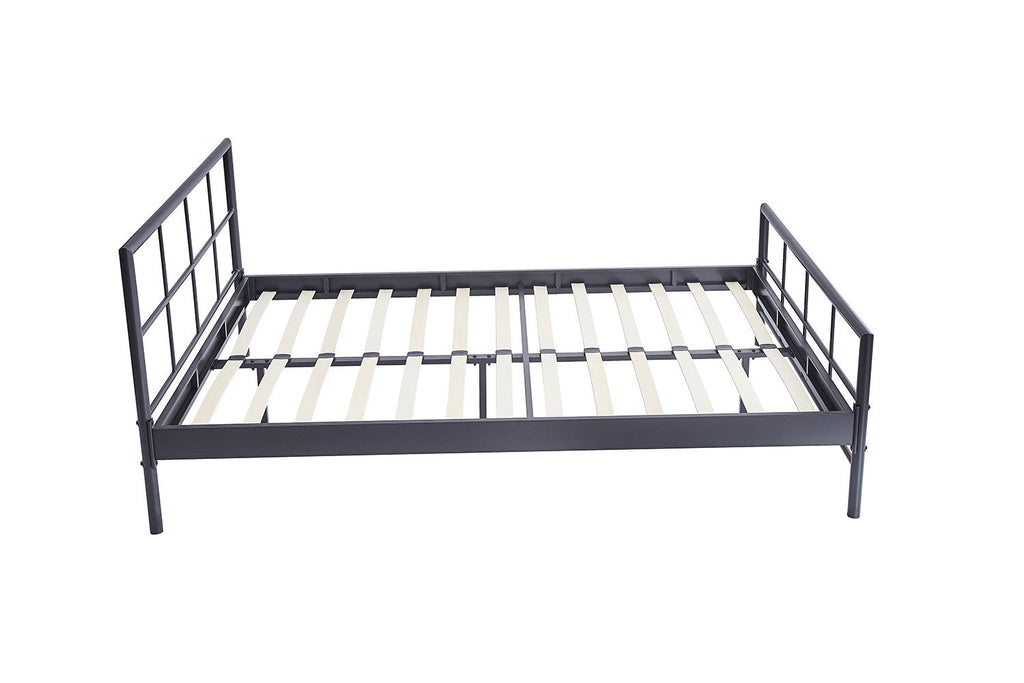 Bed Derek 140/160x200 Metaal Donkergrijs
