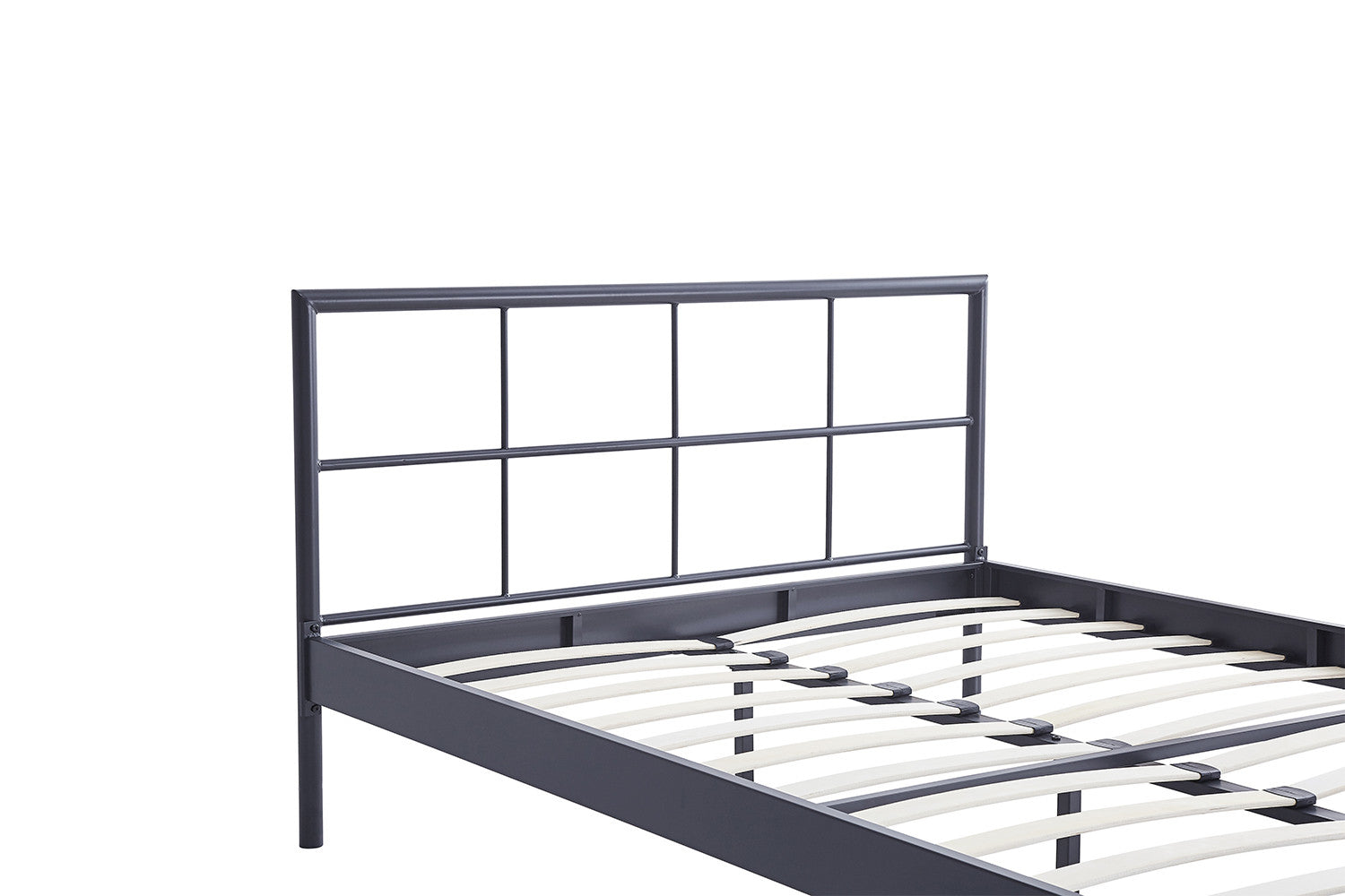 Bed Derek 140/160x200 Metaal Donkergrijs